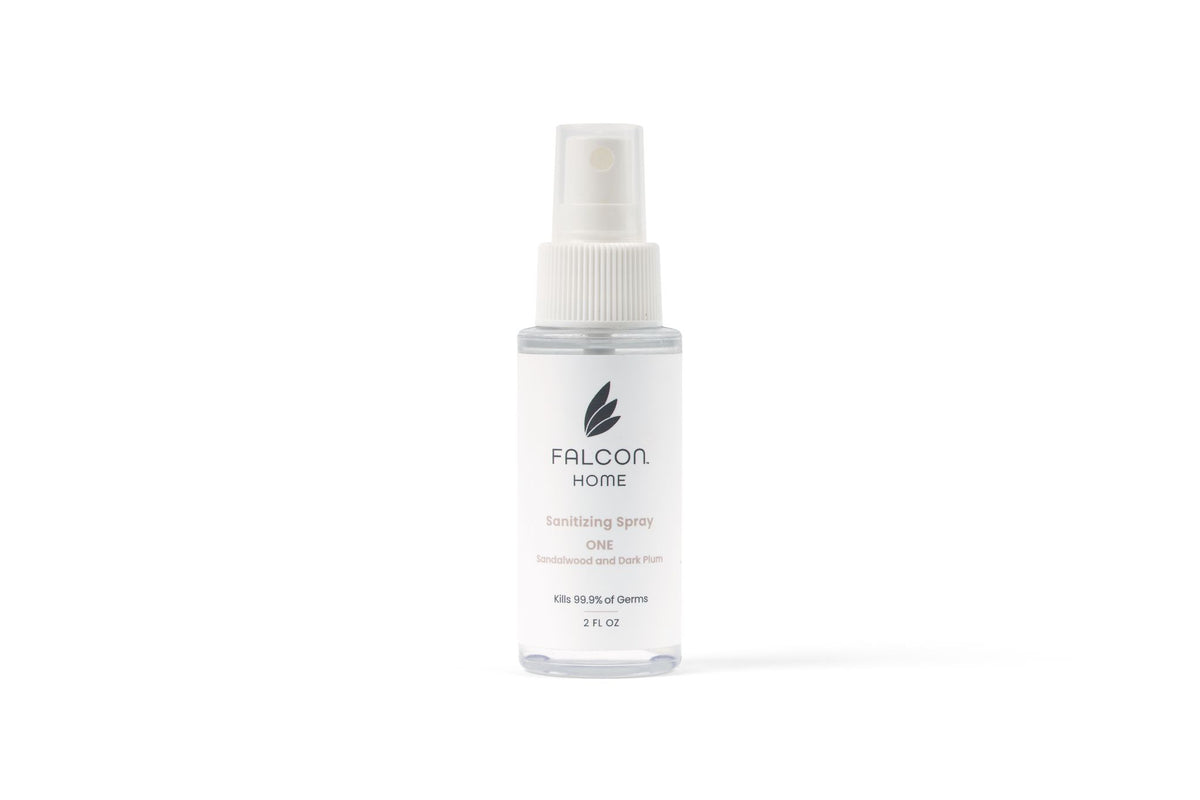 Falcon Sandalwood Dark Plum Hand Sanitizer. Infused with a captivating fragrance, this sanitizer offers powerful germ defense while pampering your skin. Stay protected on the go with our portable and stylish solution.