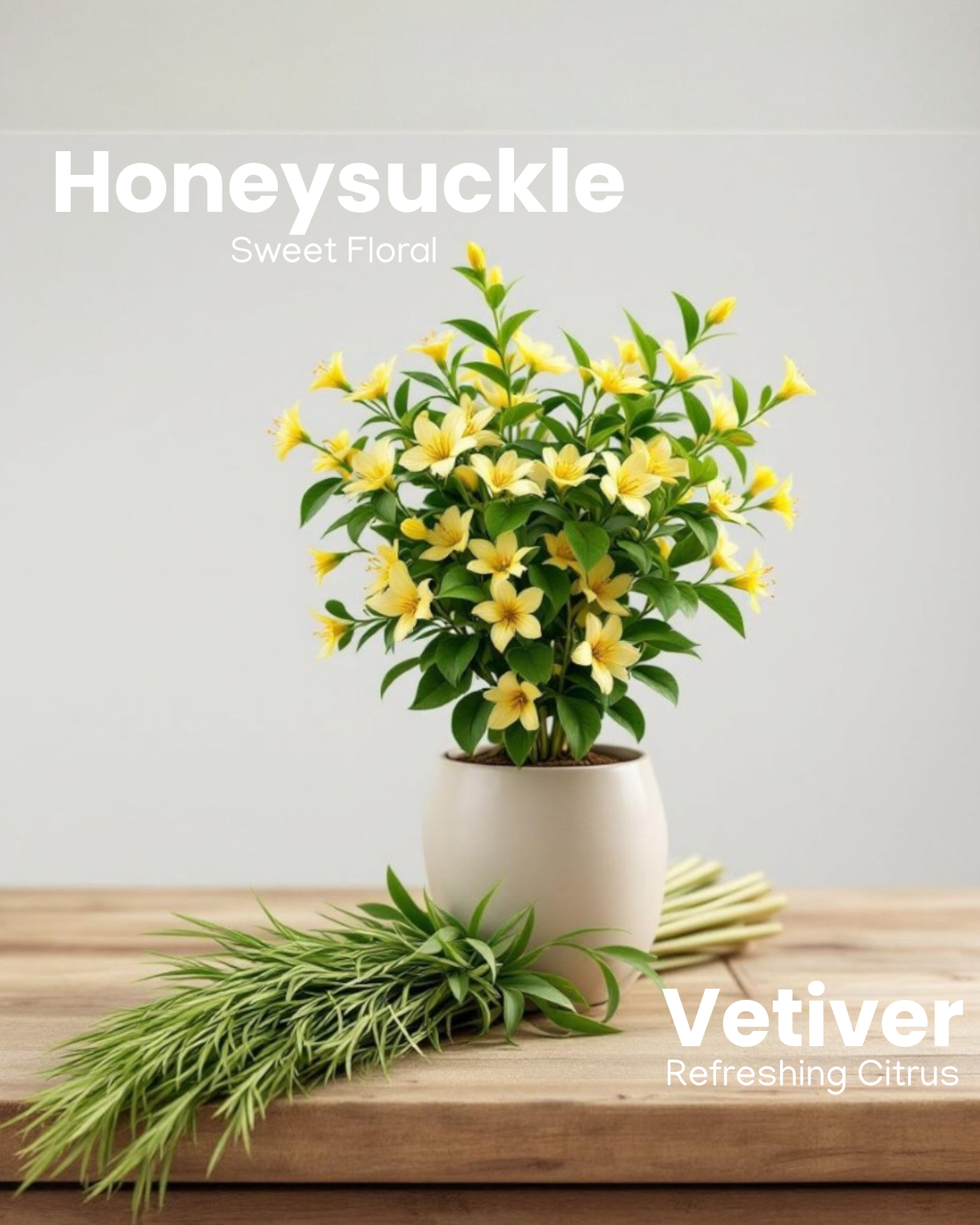 Honeysuckle Vetiver Hair Face Body Wash Bundle 2-Pack