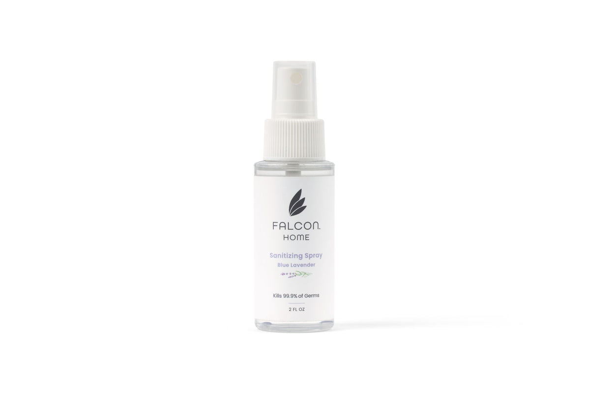 Falcon Blue Lavender Hand Sanitizer. Infused with a captivating fragrance, this sanitizer offers powerful germ defense while pampering your skin. Stay protected on the go with our portable and stylish solution.