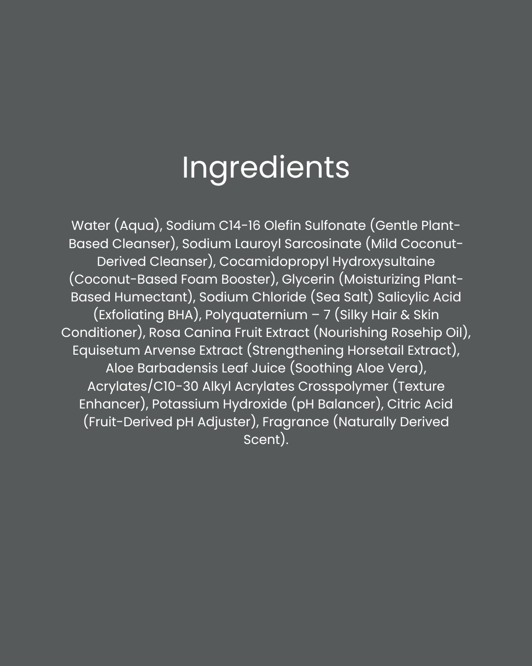 Charcoal Breeze Hair Face Body Wash (FoF)